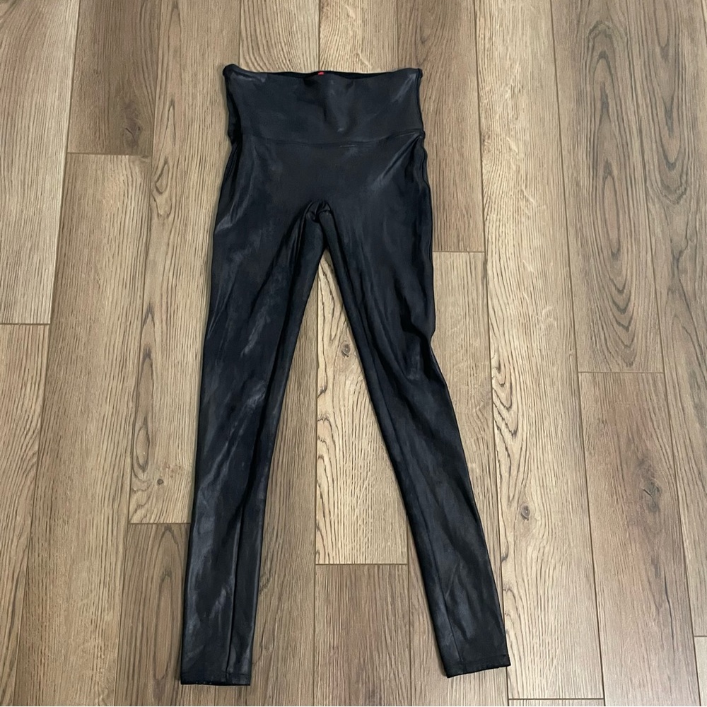 SPANX Faux Leather Shine Leggings